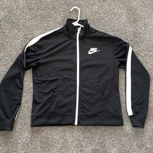 nike zip up, dri fit sweatshirt